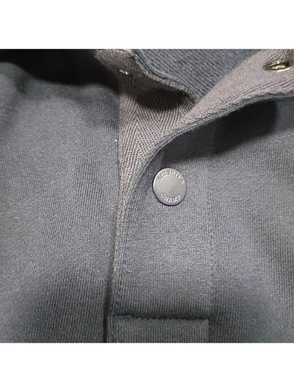 Reigning Champ Athletic S Black Polo Pullover Long Sleeve Shirt - Picture 4 of 9